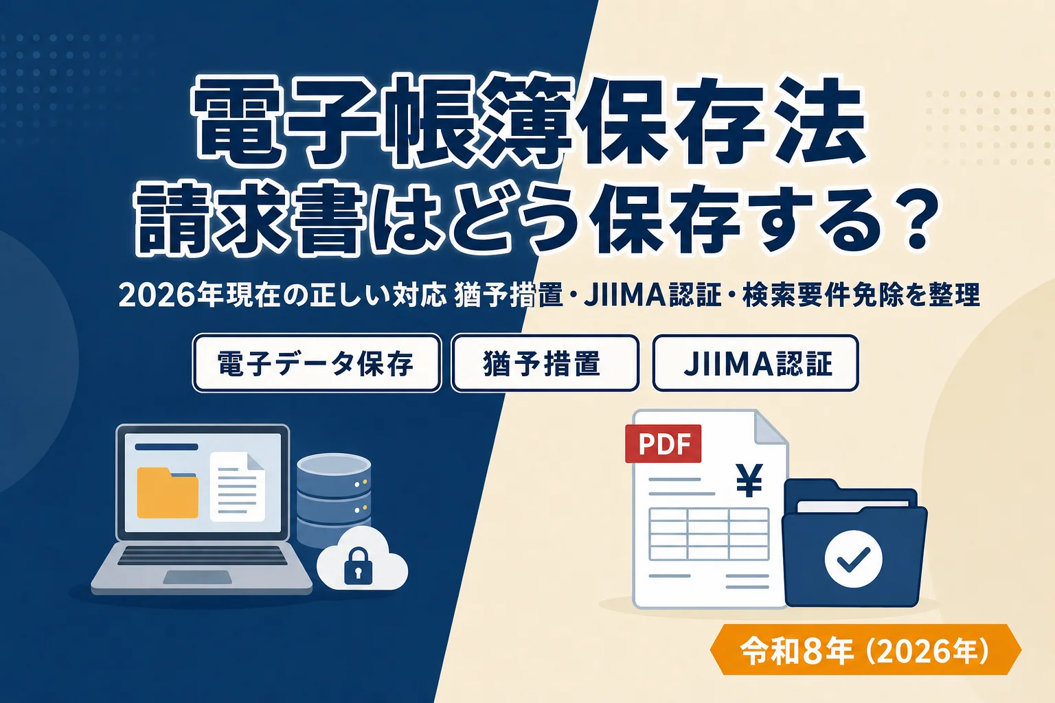 電子帳簿保存法 請求書対応 2026年版のアイキャッチ